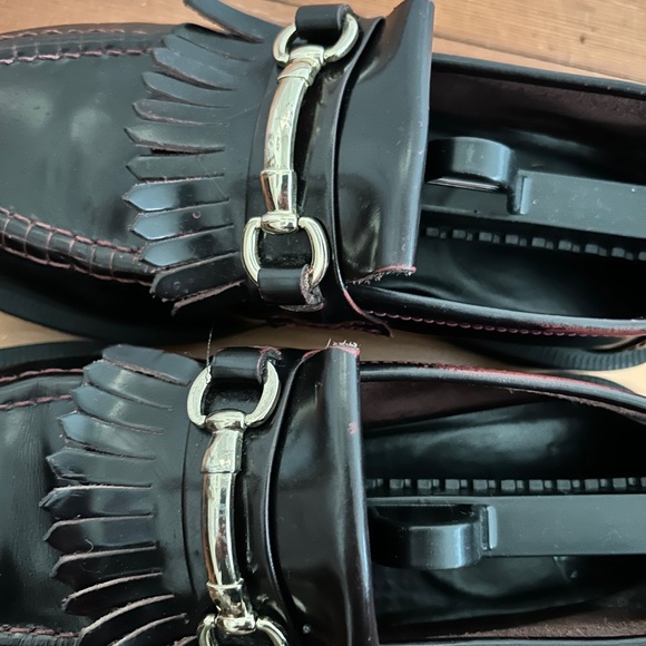 Adrian Snaffle Smooth Leather Kiltie Loafers in Cherry - Picture 5 of 6